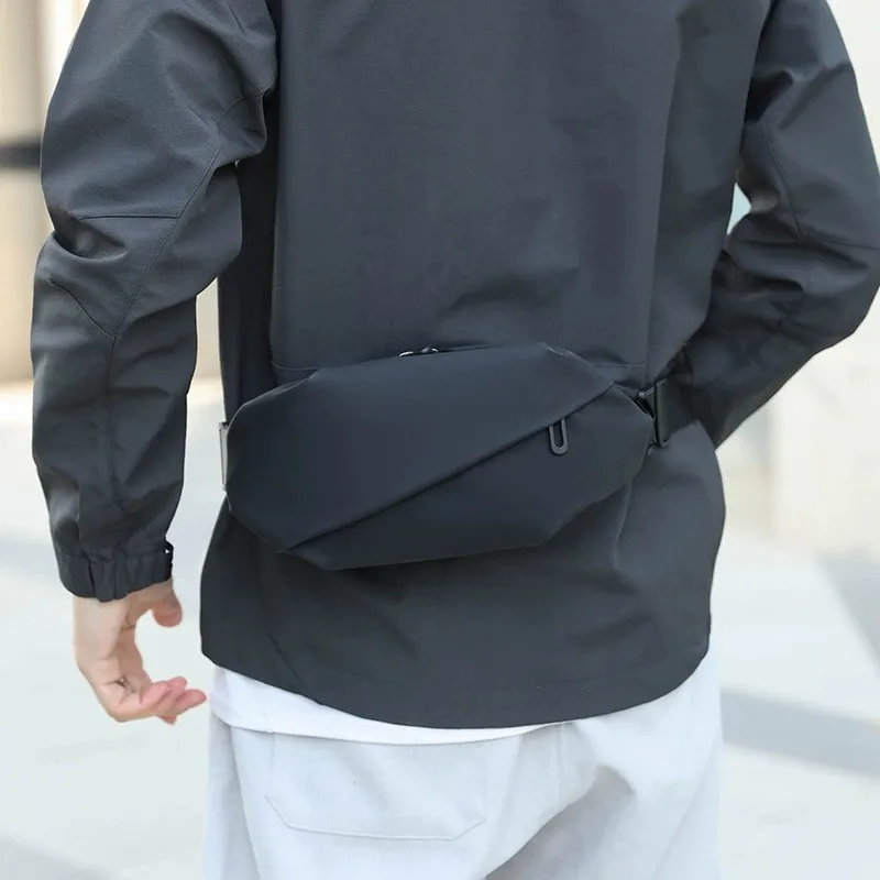 New Waist Bag, Outdoor Chest Bag, Business Crossbody Bag, Multifunctional and Trendy Chest Bag, Men's Sports Shoulder Bag