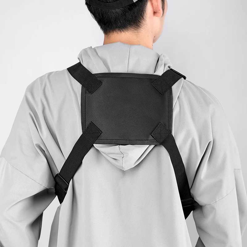 CCRXRQ Hip-hop Streetwear Men Chest Bags 2026 New Fashion Unisex Tactical Vest Backpacks Multi-function Sport Travel Chest Pack