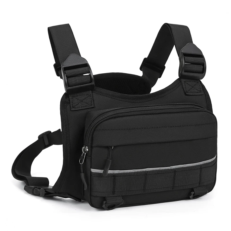 CCRXRQ Hip-hop Streetwear Men Chest Bags 2026 New Fashion Unisex Tactical Vest Backpacks Multi-function Sport Travel Chest Pack
