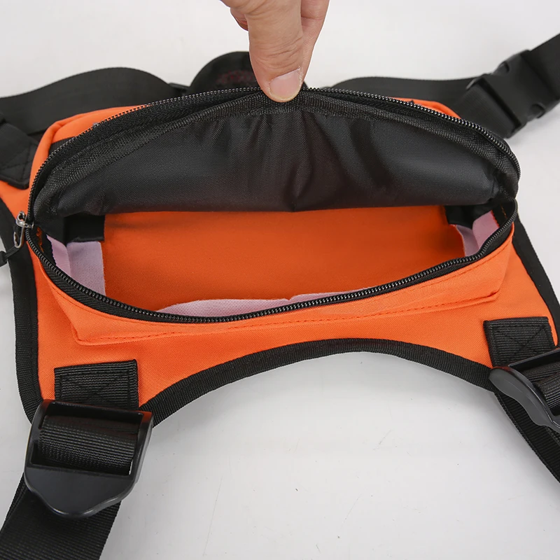 CCRXRQ Hip-hop Streetwear Men Chest Bags 2026 New Fashion Unisex Tactical Vest Backpacks Multi-function Sport Travel Chest Pack