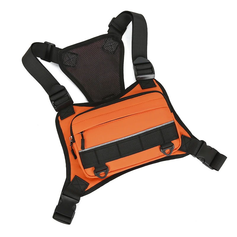 CCRXRQ Hip-hop Streetwear Men Chest Bags 2026 New Fashion Unisex Tactical Vest Backpacks Multi-function Sport Travel Chest Pack