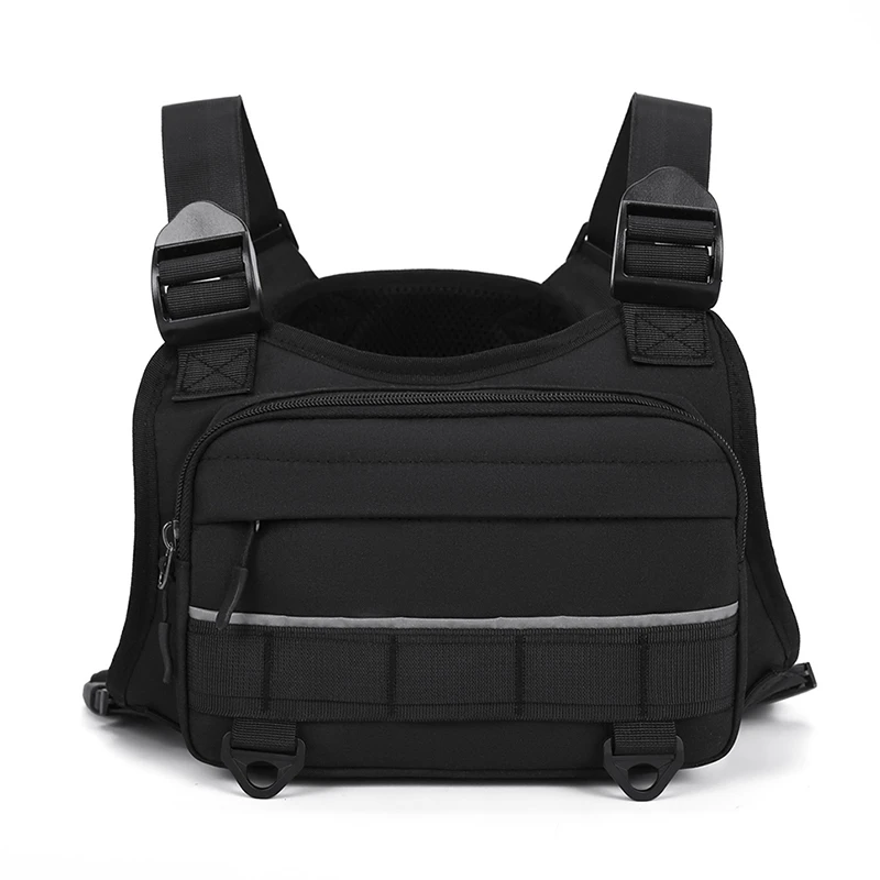 CCRXRQ Hip-hop Streetwear Men Chest Bags 2026 New Fashion Unisex Tactical Vest Backpacks Multi-function Sport Travel Chest Pack