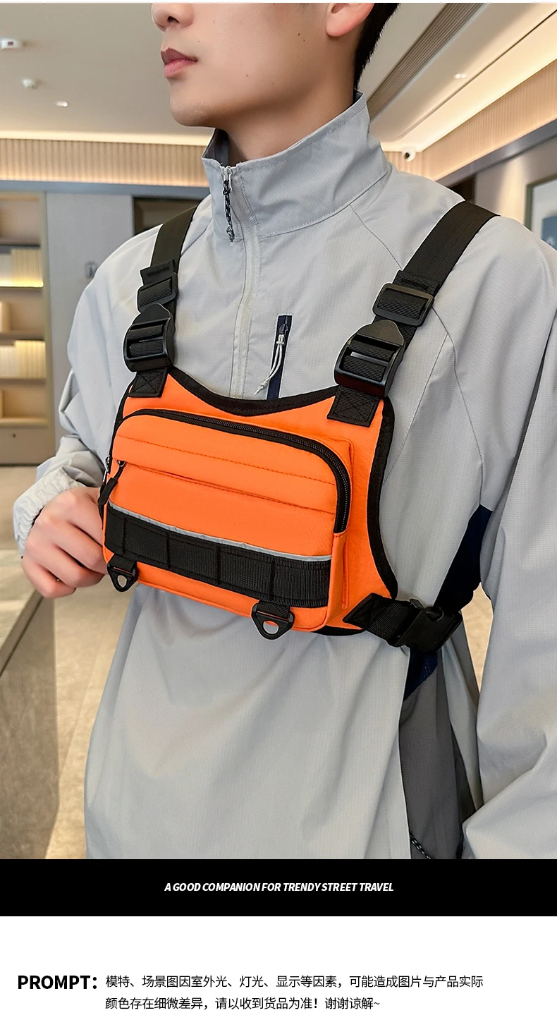 Men Waist Packs Vest Bag Casual Backpack High Quality Nylon Fabric Men Shoulder Bag Travel Pack Tactical Style Man Backpacks Bag