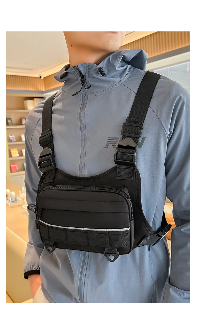 Men Waist Packs Vest Bag Casual Backpack High Quality Nylon Fabric Men Shoulder Bag Travel Pack Tactical Style Man Backpacks Bag
