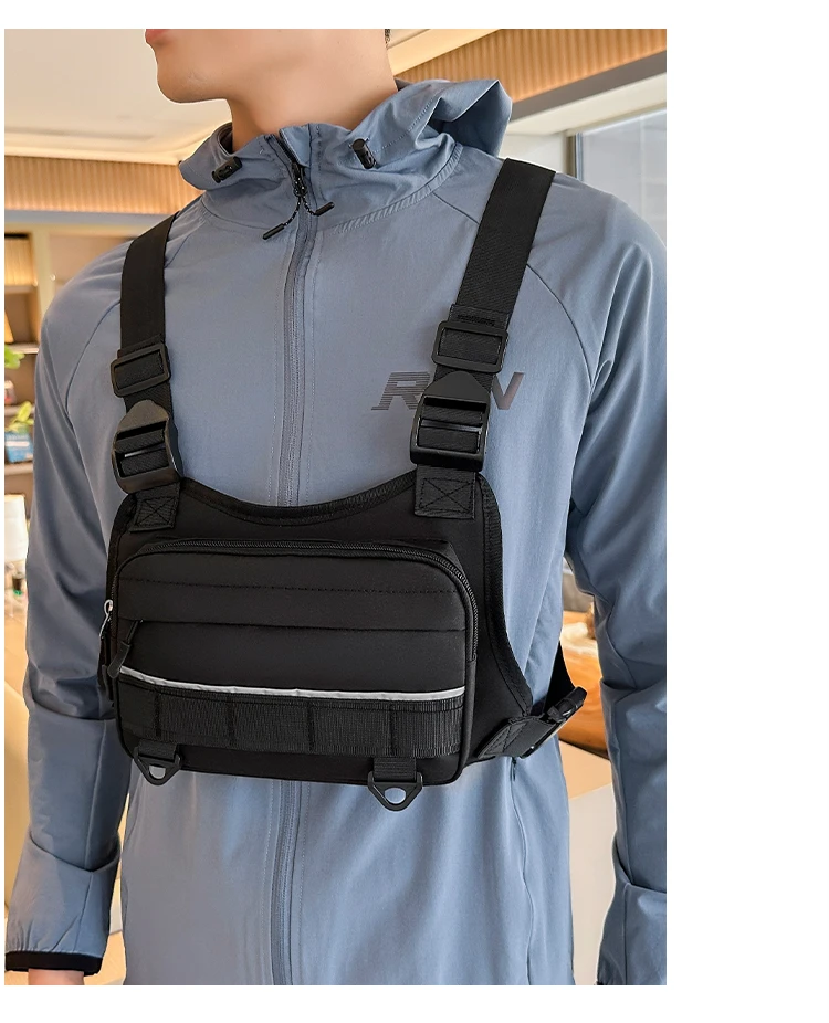 Men Waist Packs Vest Bag Casual Backpack High Quality Nylon Fabric Men Shoulder Bag Travel Pack Tactical Style Man Backpacks Bag