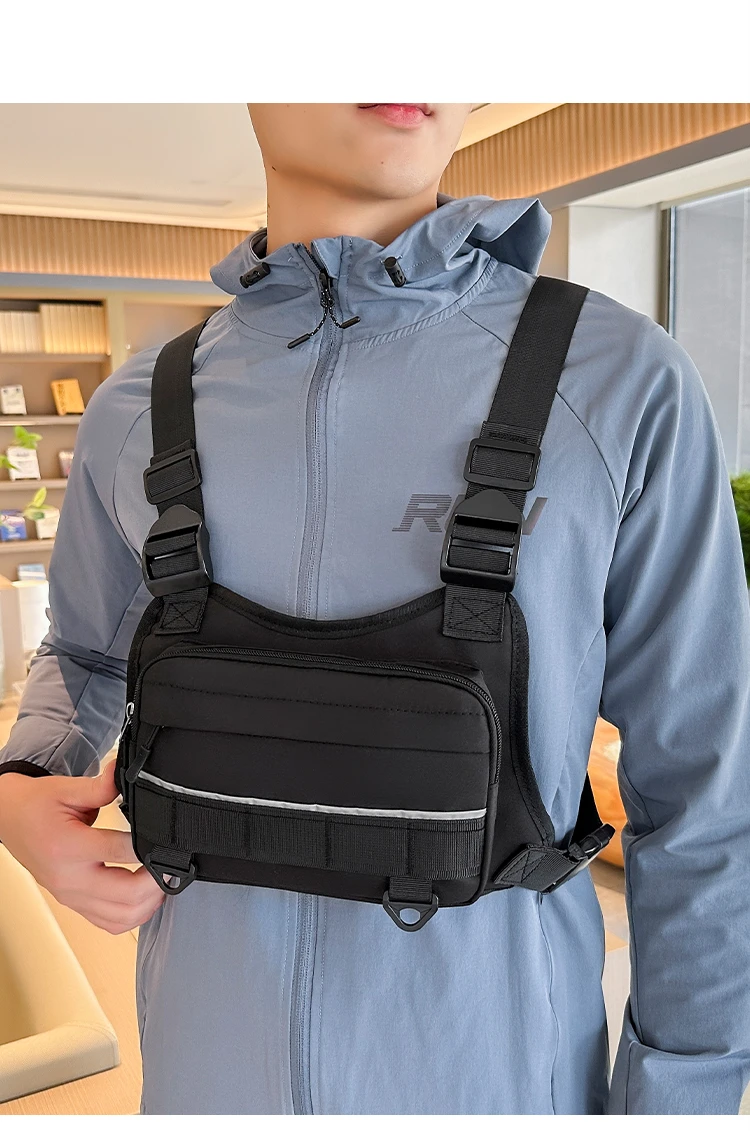 Men Waist Packs Vest Bag Casual Backpack High Quality Nylon Fabric Men Shoulder Bag Travel Pack Tactical Style Man Backpacks Bag
