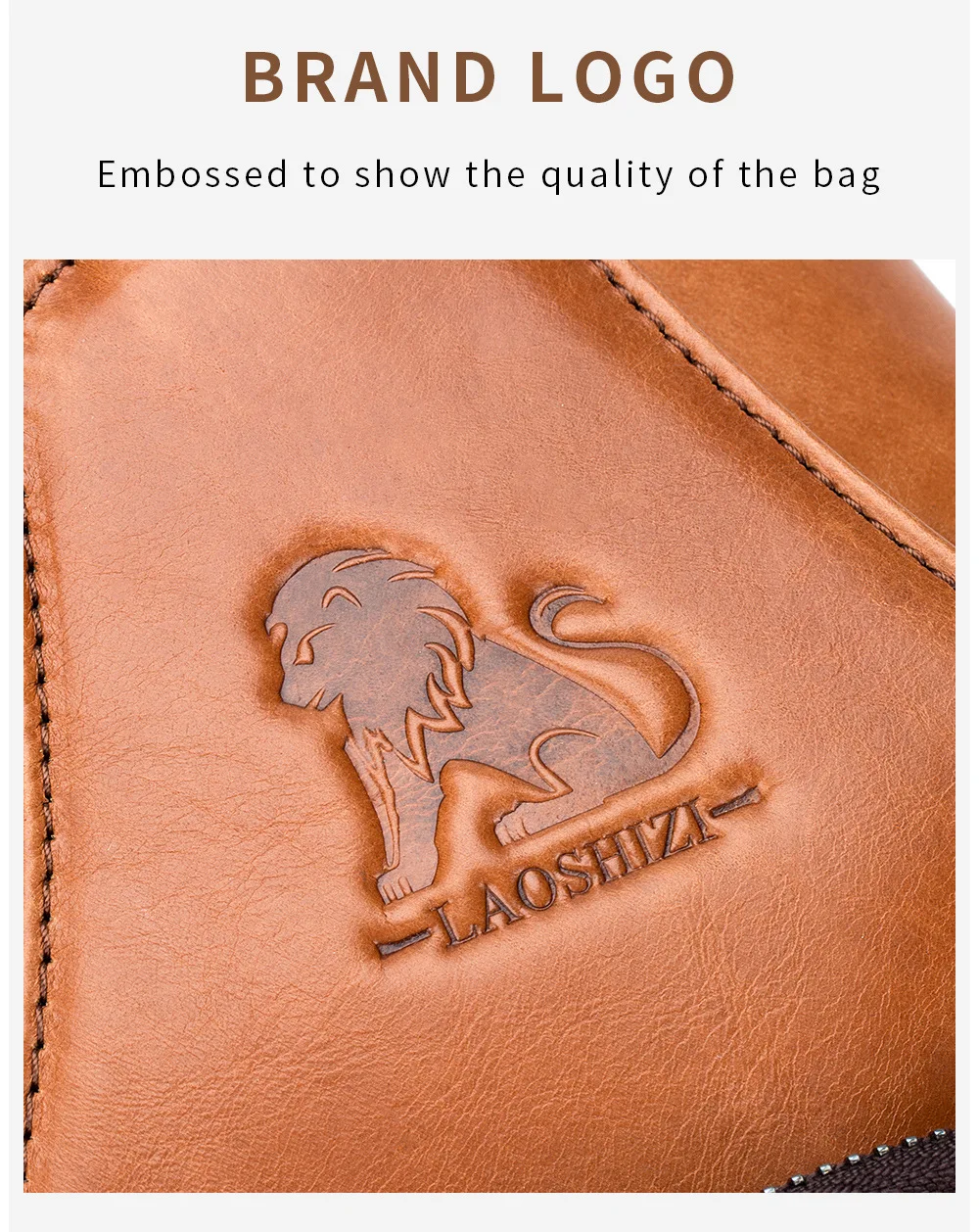 New 100% Genuine Leather Chest Bag Men's Fashion Style Casual Crossbody Bags With USB Large Capacity Men's Shoulder Bag