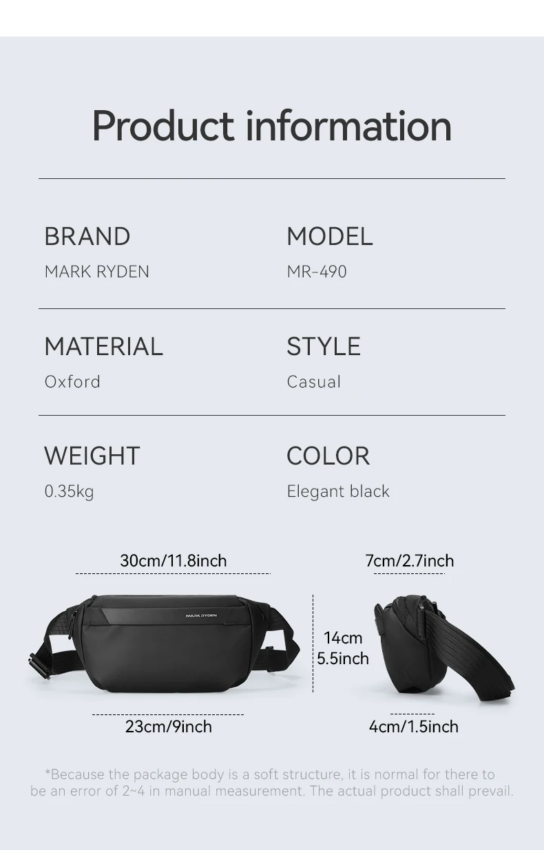 Men's Chest Bag Business Leisure Multifunctional Sports Cycling Crossbody Bag Waist Single Shoulder Bag Motorcycle Fishing
