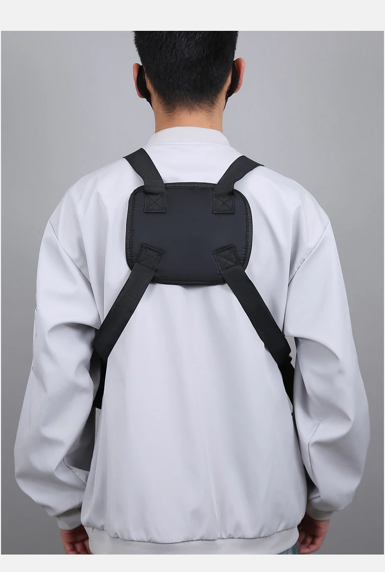 Men's Tactical Waist Pack Vest Bag Light Nylon Fabric Men's Backpack Shoulder Bag Fashion Casual Design Men Bag Chest Pack Bolsa