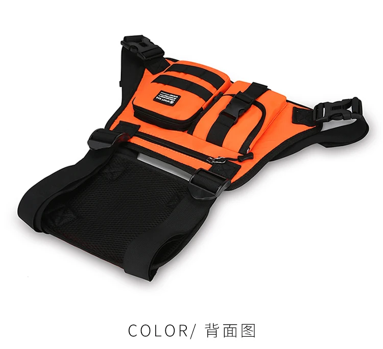 Men's Tactical Waist Pack Vest Bag Light Nylon Fabric Men's Backpack Shoulder Bag Fashion Casual Design Men Bag Chest Pack Bolsa