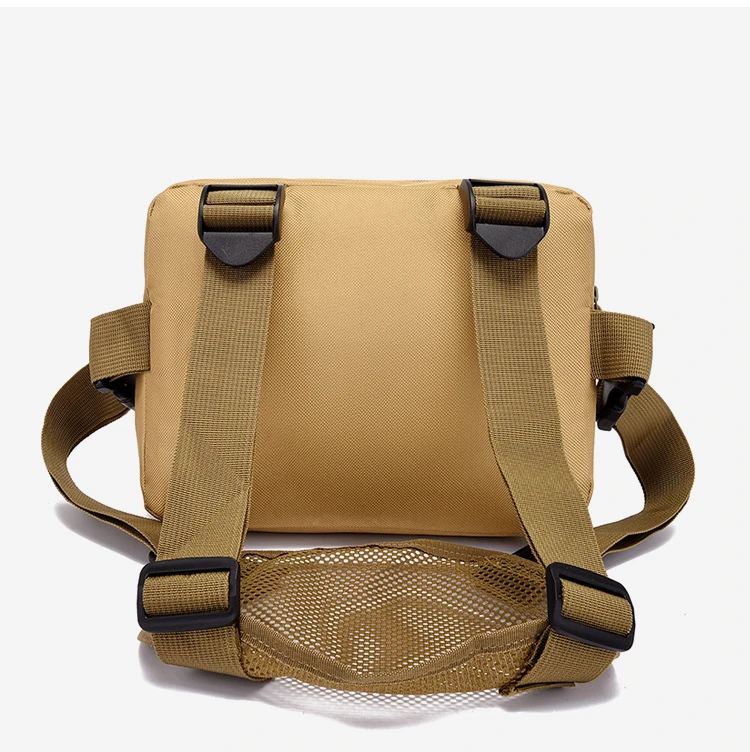 Tactics Vest Bag Streetwear Chest Bag Fashion Portable Oxford Outdoor Multi-pockets Bags Waterproof for Running Travel sling bag