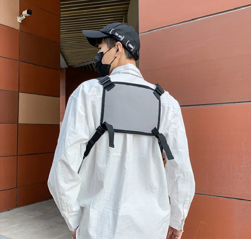 Fashion Men's Oxford Chest Packs 2026 New High Quality Nylon Unisex Chest Rig Bags Hip Hop Multi-pocket Tactical Vest Backpack