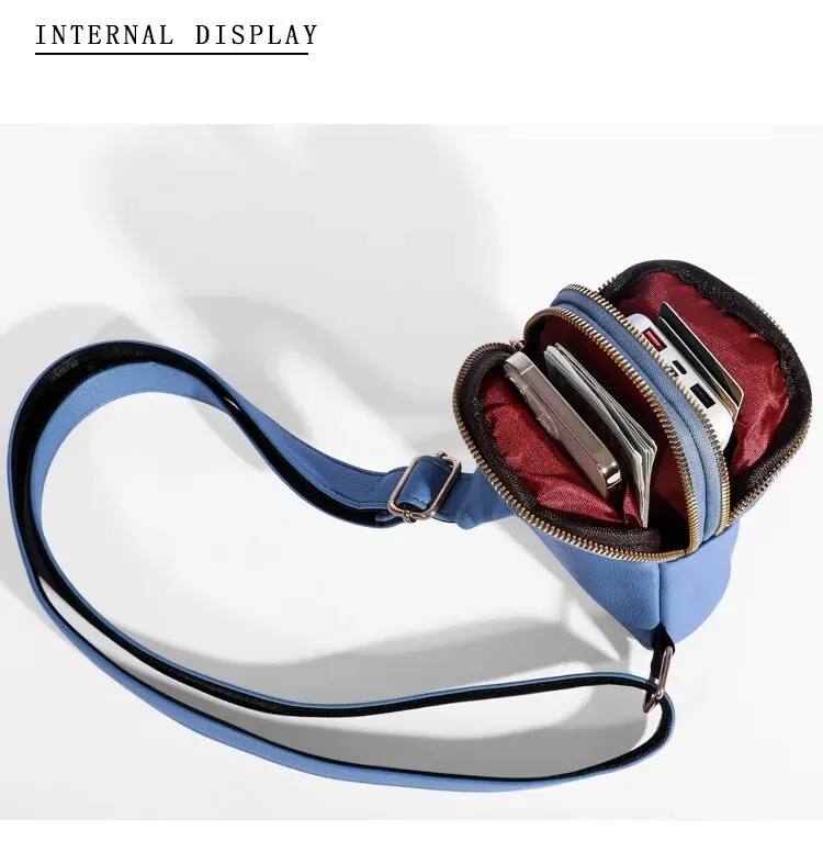 Explosive Trend Chest Bag Fashion Casual Cross-body Bag 2023 New Wide Shoulder Strap Simple Shoulder Bag Women