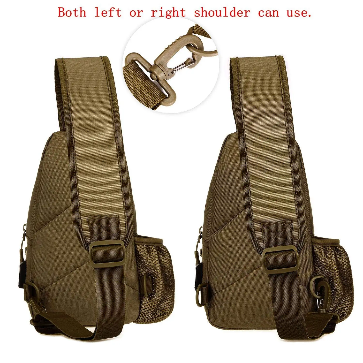 Water bottle chest bag outdoor sports cycling hiking chest bag multi-function outdoor leisure bag messenger bag