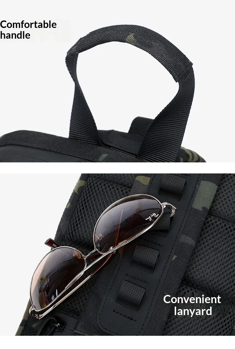 Homefish New Outdoor Tactical Chest Bag Sling Shoulder Backpack EDC Crossbody Bag For Daily Commuting Outdoor Sports