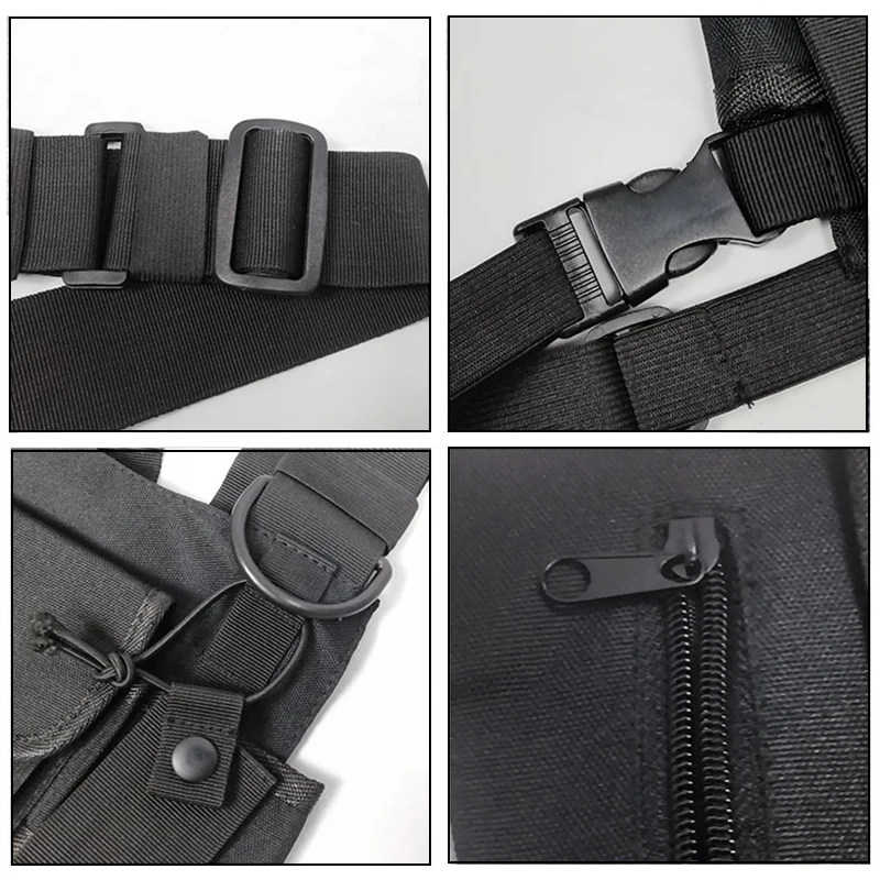 Walkie Talkie Chest Harness Shoulder Radio Holster Pack Adjustable Pouch Holster For Baofeng UV-5R UV-21 PRO Quansheng UV-K5 K6