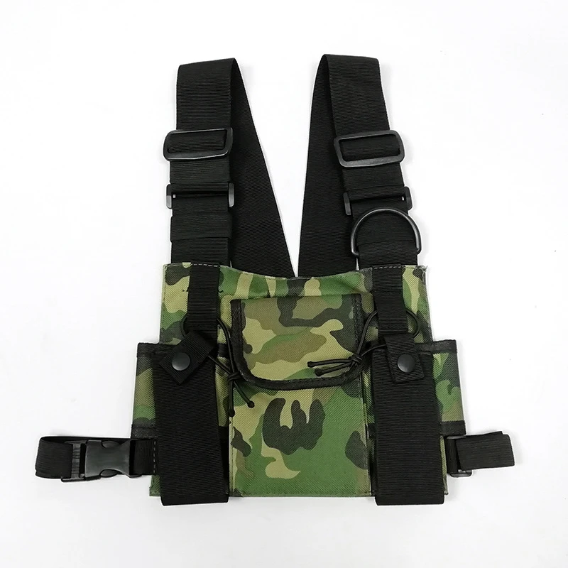 Walkie Talkie Chest Harness Shoulder Radio Holster Pack Adjustable Pouch Holster For Baofeng UV-5R UV-21 PRO Quansheng UV-K5 K6
