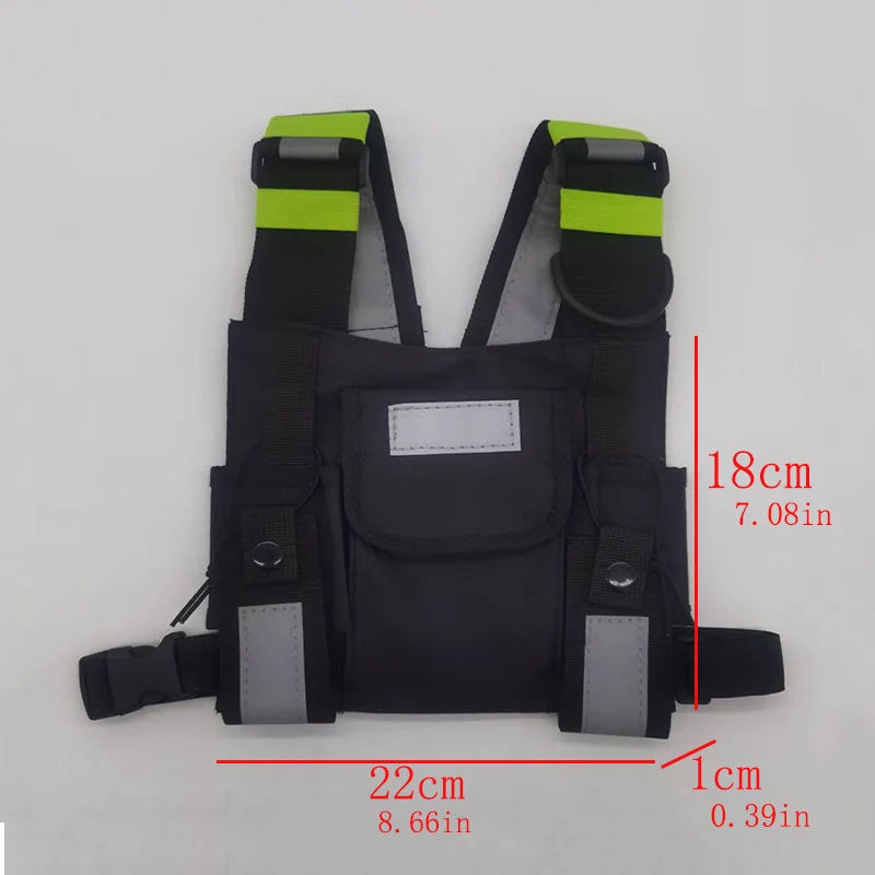 Walkie Talkie Chest Harness Shoulder Radio Holster Pack Adjustable Pouch Holster For Baofeng UV-5R UV-21 PRO Quansheng UV-K5 K6