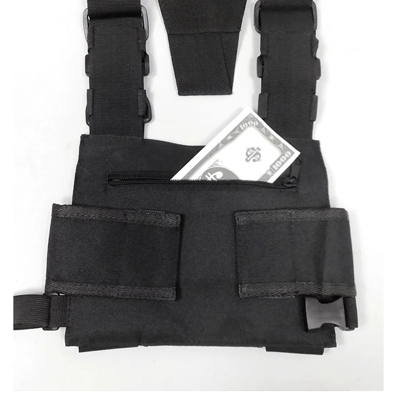Walkie Talkie Chest Harness Shoulder Radio Holster Pack Adjustable Pouch Holster For Baofeng UV-5R UV-21 PRO Quansheng UV-K5 K6