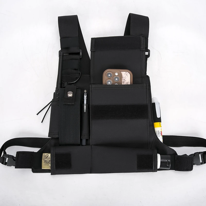 Lightweight Running Vest Backpacks Outdoor Cycling Bag Men Hiking Marathon Chest Rig Bag Storage Pocket Unisex Sports Chest Bags
