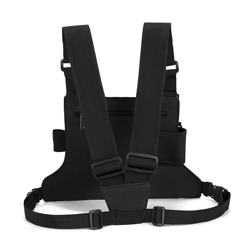Lightweight Running Vest Backpacks Outdoor Cycling Bag Men Hiking Marathon Chest Rig Bag Storage Pocket Unisex Sports Chest Bags