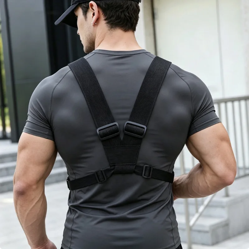 Lightweight Running Vest Backpacks Outdoor Cycling Bag Men Hiking Marathon Chest Rig Bag Storage Pocket Unisex Sports Chest Bags