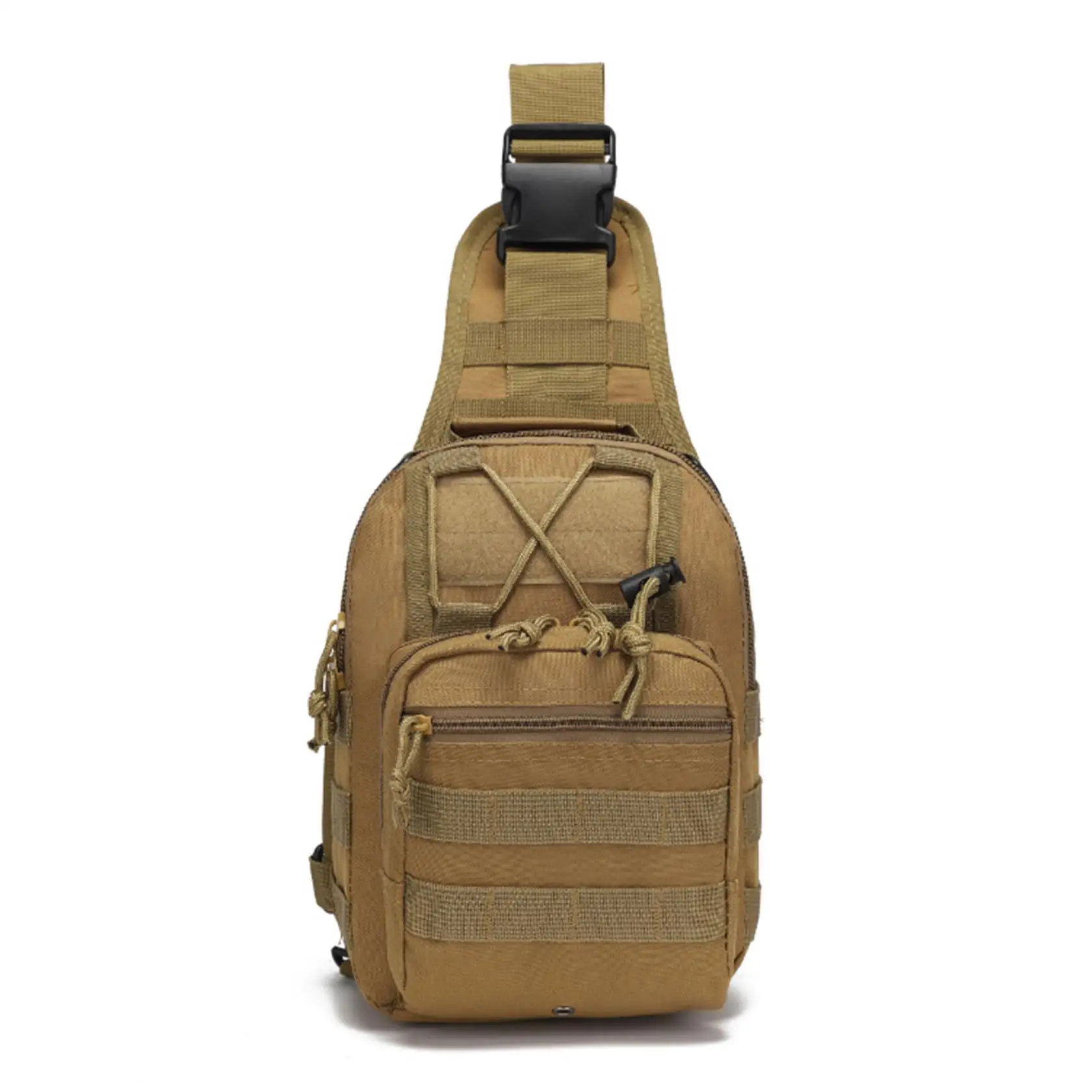 HOMEFISH Tactical Chest Bag for Men and Women, Outdoor Crossbody Shoulder Bag for Hiking, Camping, Travel and Sports