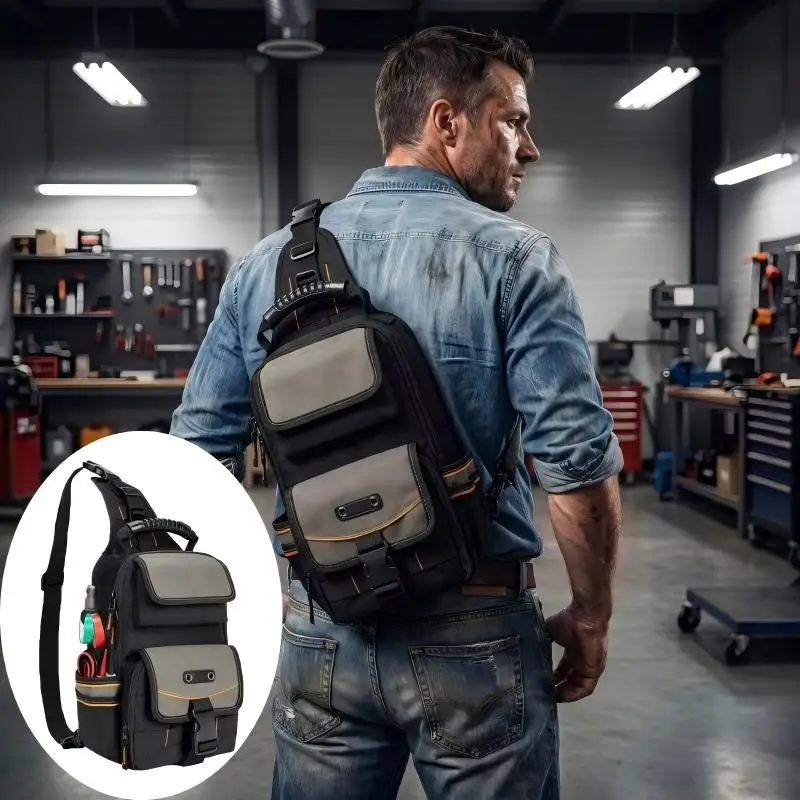 Portable Repair and Storage Bag with Handle and Shoulder Strap Repair Kit