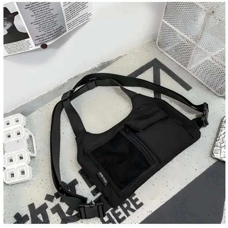 Homefish Hip-hop Streetwear Unisex Chest Rig Bag High Quality Nylon Chest Bags Multi-function Tactical Vest Backpack