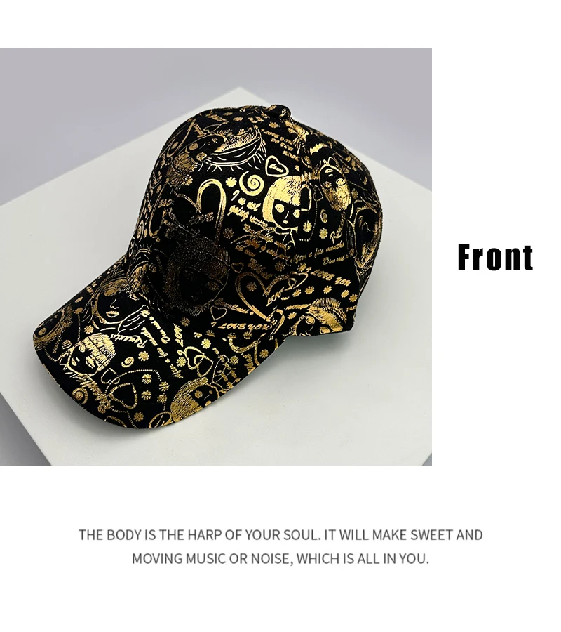 New Trend Reflective Korean Fashion Men Women Baseball Hats VELOUR LEATHER Comfortable Versatile Unisex Printing Outdoor Outings