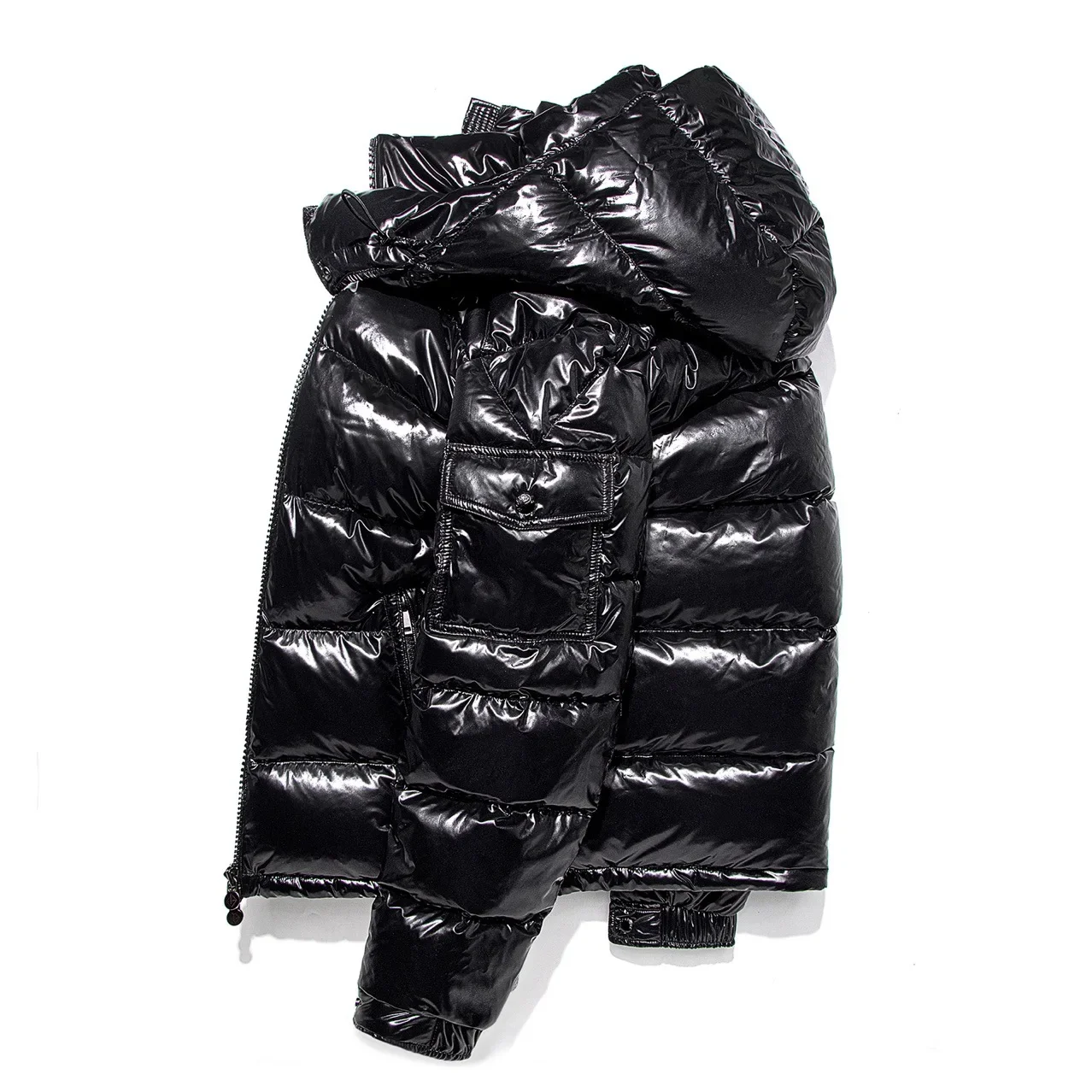 Thicken Outdoor Tops Down Coats Mens High Quality Windproof Parka Warm Puffer Winter Hooded Shiny Casual White Duck Down Jackets