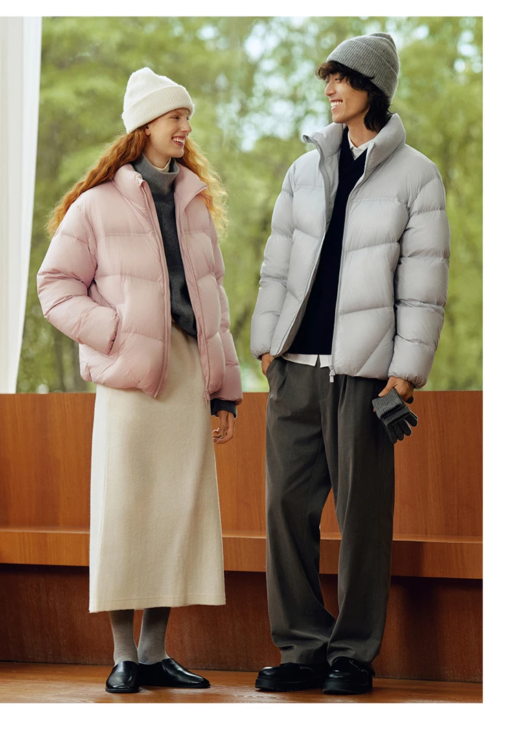 Semir Down Jacket Men Winter 90% Down Fill Heat-Generating Three-Resistant 2026 New Couple Stand Collar Puffer Men's Wear