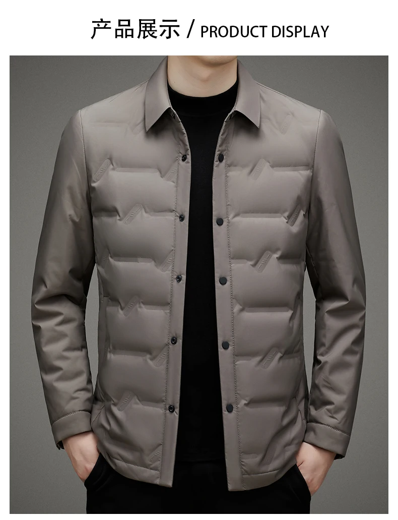2026 new arrival winter jacket 90% white duck down jackets men,mens fashion thicken warm parkas high quality coat male
