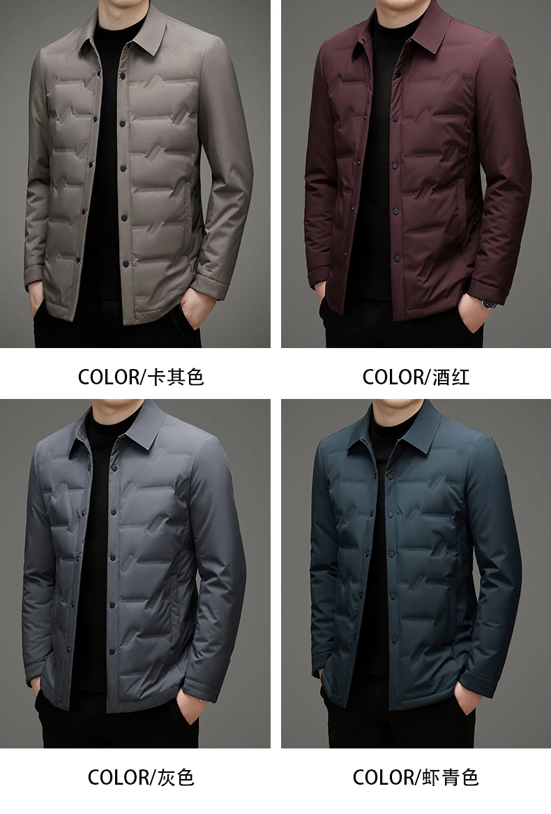 2026 new arrival winter jacket 90% white duck down jackets men,mens fashion thicken warm parkas high quality coat male
