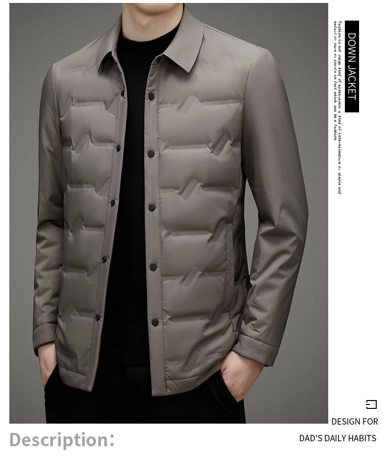 2026 new arrival winter jacket 90% white duck down jackets men,mens fashion thicken warm parkas high quality coat male