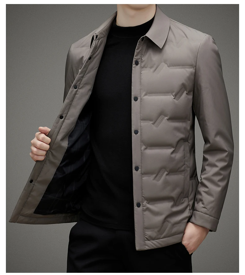 2026 new arrival winter jacket 90% white duck down jackets men,mens fashion thicken warm parkas high quality coat male