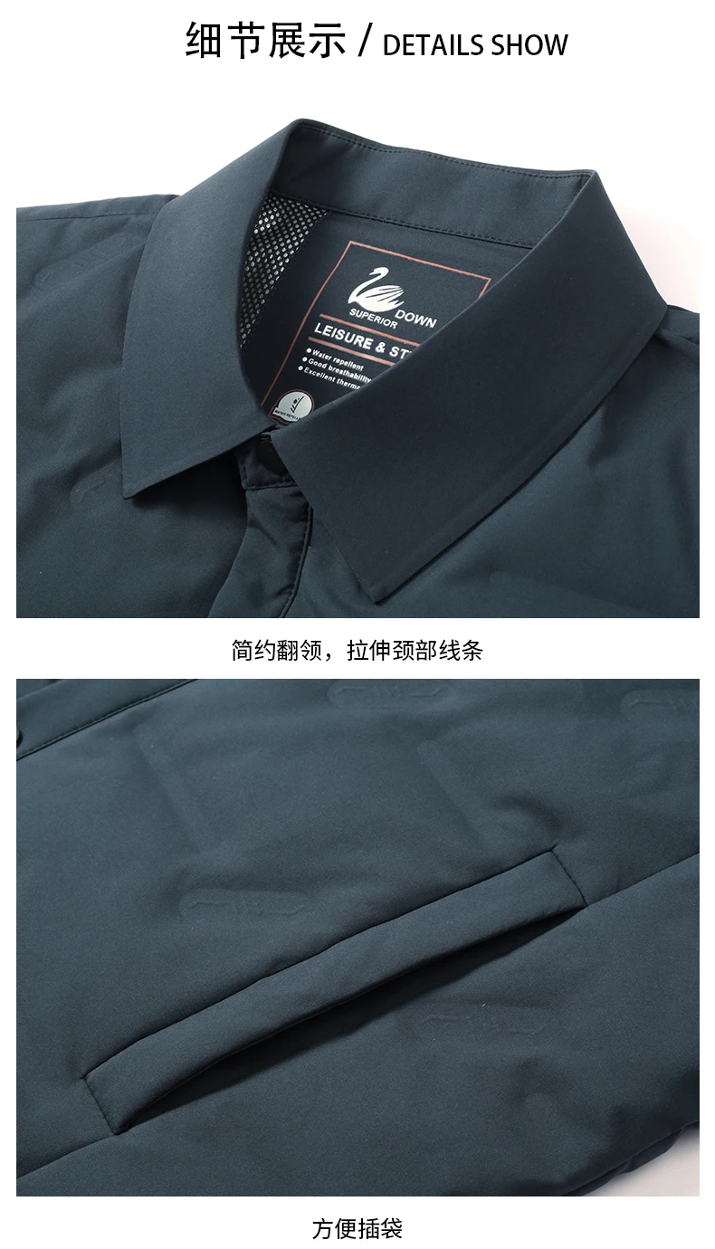 2026 new arrival winter jacket 90% white duck down jackets men,mens fashion thicken warm parkas high quality coat male