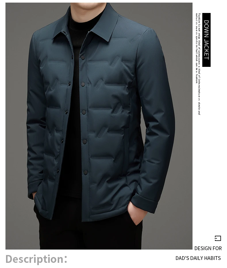 2026 new arrival winter jacket 90% white duck down jackets men,mens fashion thicken warm parkas high quality coat male