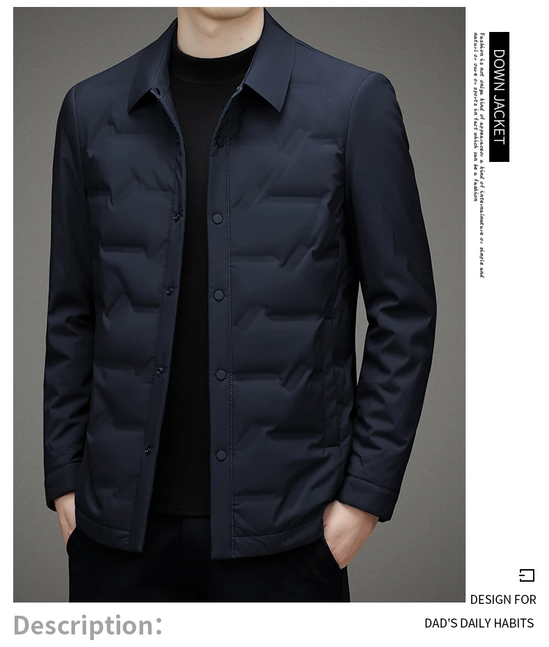 2026 new arrival winter jacket 90% white duck down jackets men,mens fashion thicken warm parkas high quality coat male