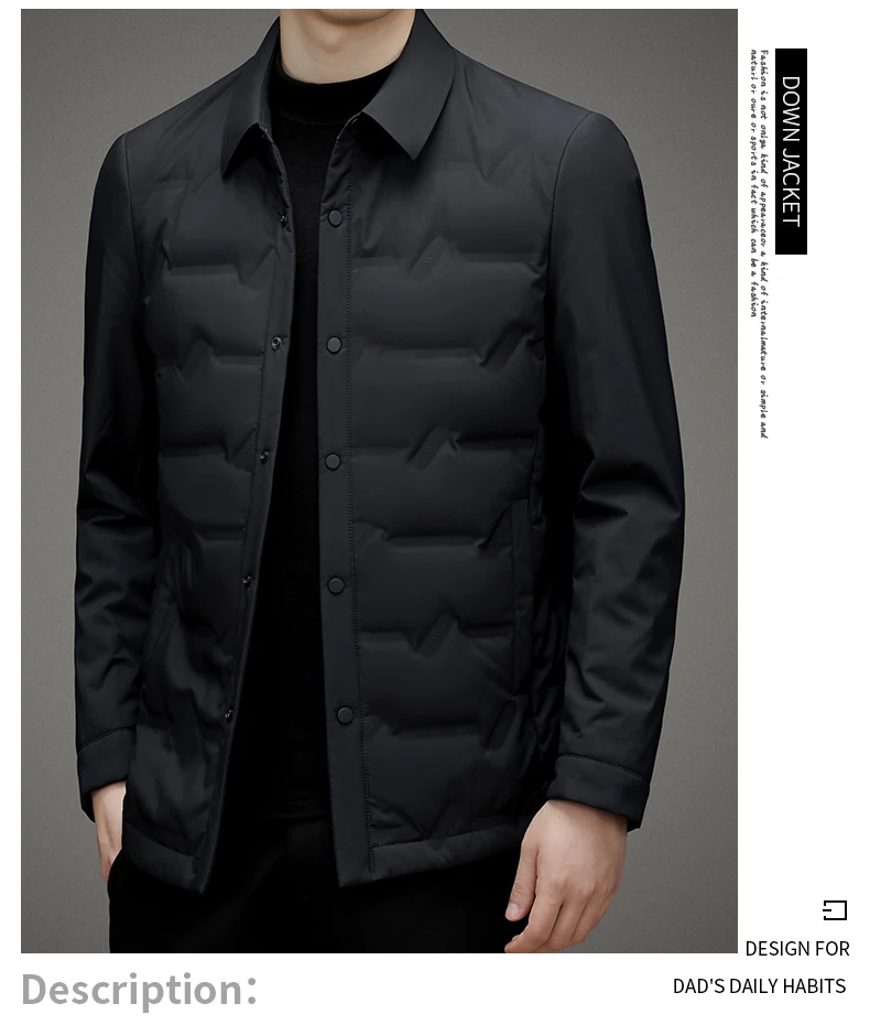 2026 new arrival winter jacket 90% white duck down jackets men,mens fashion thicken warm parkas high quality coat male