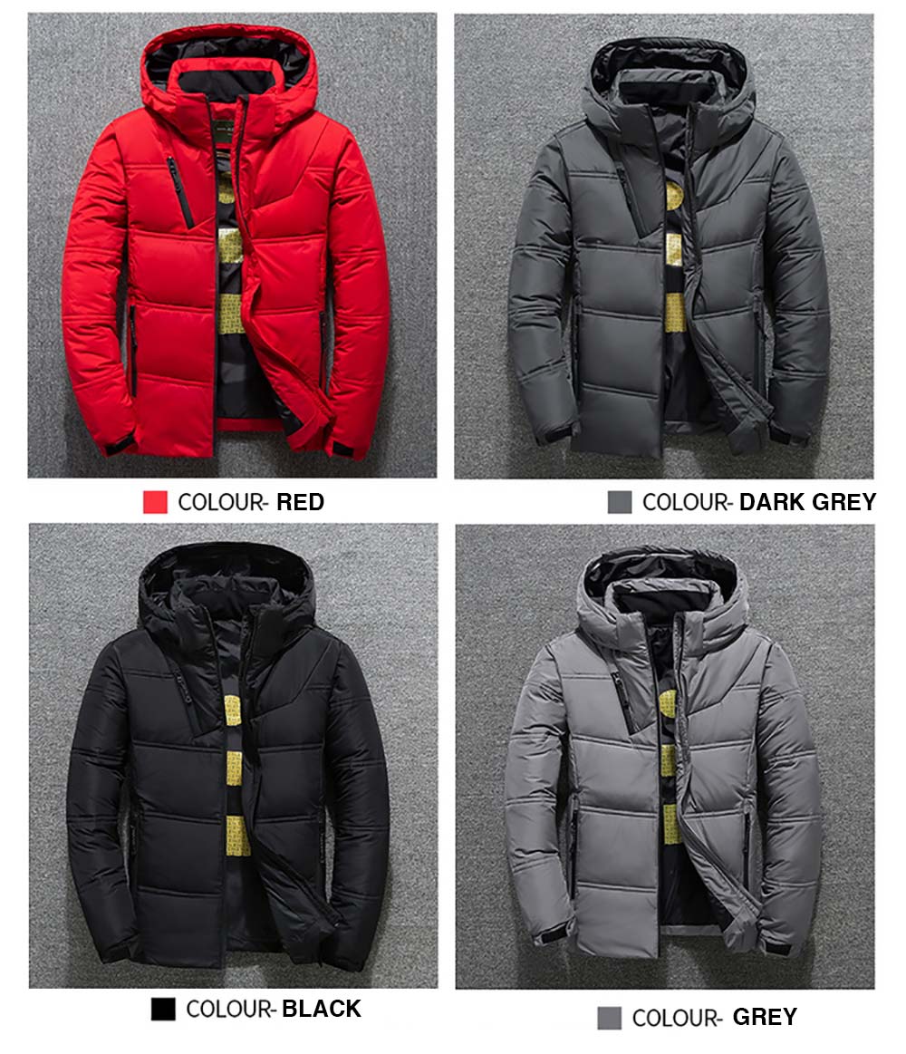 ZOZOWANG High Quality White Duck Thick Down Jacket Men Coat Snow Parkas Male Warm Hooded Clothing Winter Down Jacket Outerwear