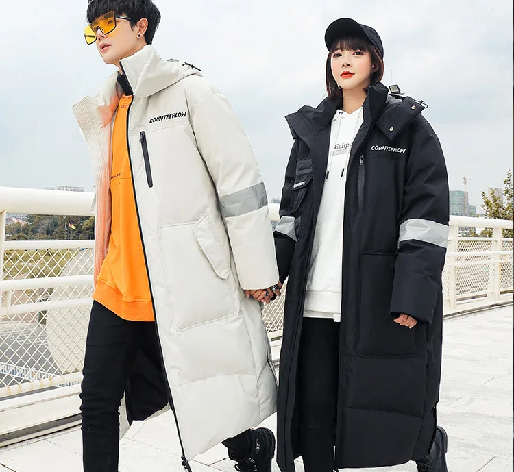 -30° 2026 New Winter Cold resistant Warm Down Jacket High Quality Men's Women X-Long(Winter) Warm Fashion Brand Parkas