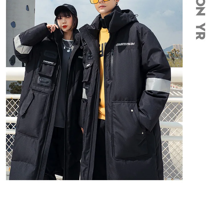 -30° 2026 New Winter Cold resistant Warm Down Jacket High Quality Men's Women X-Long(Winter) Warm Fashion Brand Parkas