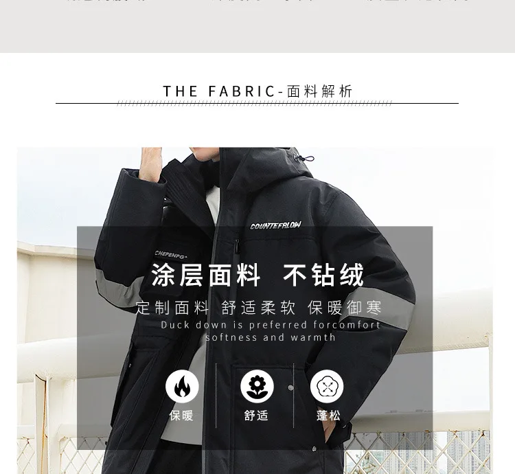 -30° 2026 New Winter Cold resistant Warm Down Jacket High Quality Men's Women X-Long(Winter) Warm Fashion Brand Parkas
