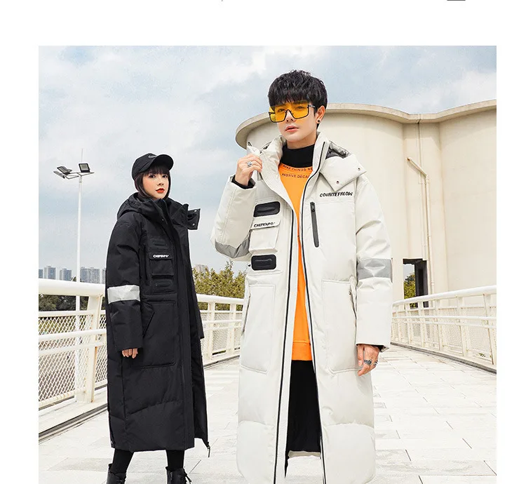 -30° 2026 New Winter Cold resistant Warm Down Jacket High Quality Men's Women X-Long(Winter) Warm Fashion Brand Parkas