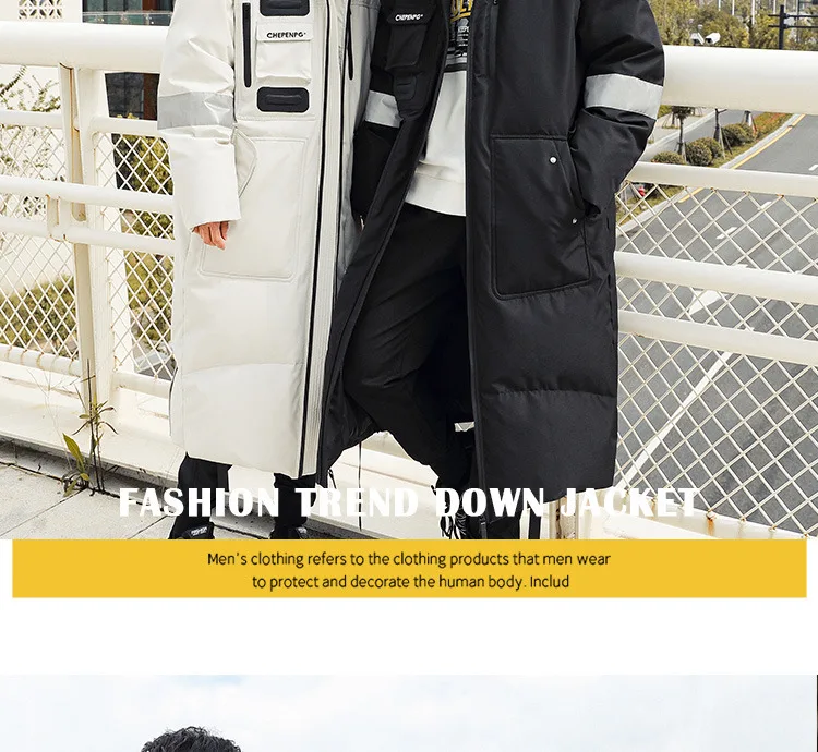 -30° 2026 New Winter Cold resistant Warm Down Jacket High Quality Men's Women X-Long(Winter) Warm Fashion Brand Parkas