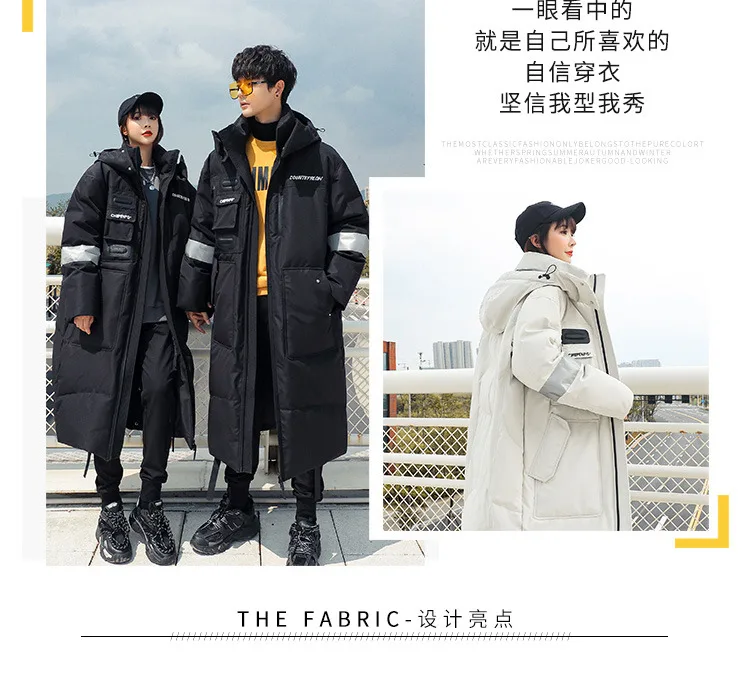 -30° 2026 New Winter Cold resistant Warm Down Jacket High Quality Men's Women X-Long(Winter) Warm Fashion Brand Parkas