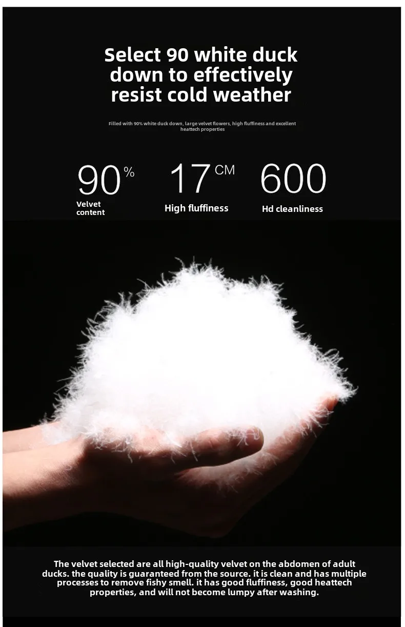 -30 Degree White Goose Down Jacket Parkas Men Windproof Fur Hooded Down Coats Fur Collar Hooded Thick Winter Jacket Padding