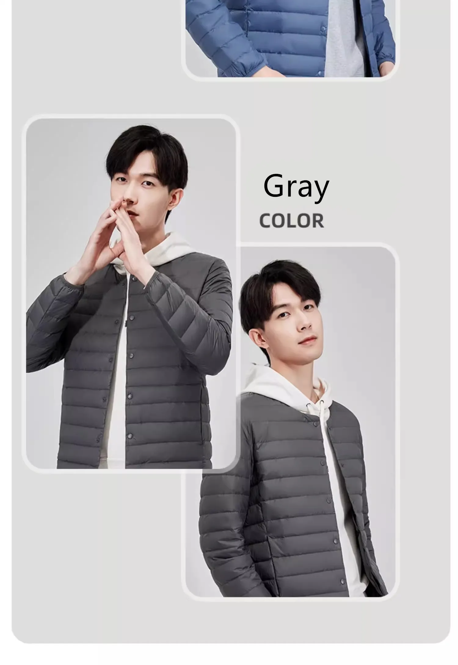 2026 New Arrivals  Ultra Light Down Liner Jackets Men's Winter Fashion Casual Korean Wearing Inside O-neck Packable Puffer Coats