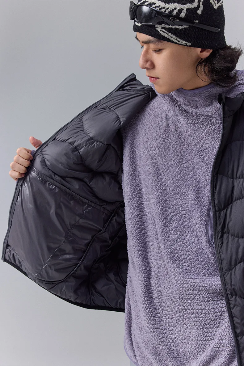 Winter New Outdoor Mountain Style Color-Blocking Lightweight Down Vest - Trendy Unisex Design for Men & Women